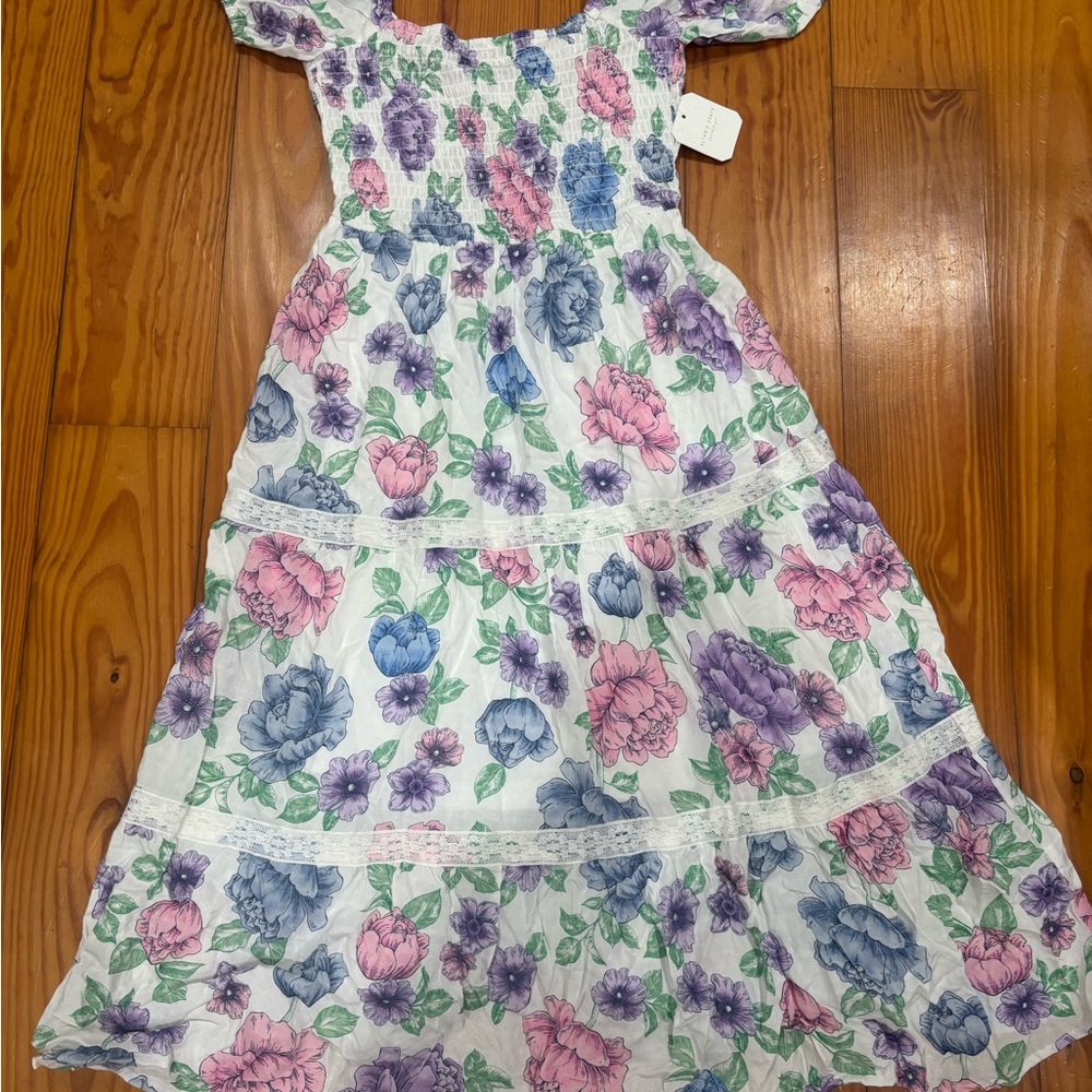 Altard State Multicolor Floral Midi Dress S